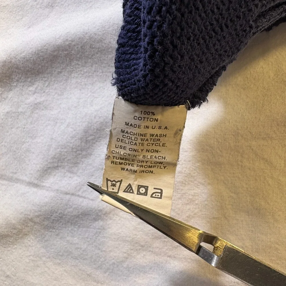 Vantage Custom Classic Navy‎ Blue V Neck New Trier Athletic Sweater Vest XXL